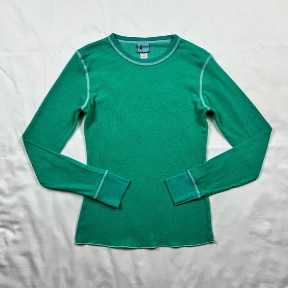 Y2K Waffle Knit Thermal Long Sleeve - Picture 2 of 6